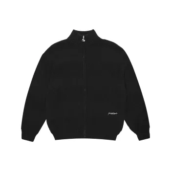 YARDSALE SS25 Phantasy Knitted Cardigan Black Knitwear Men's Black