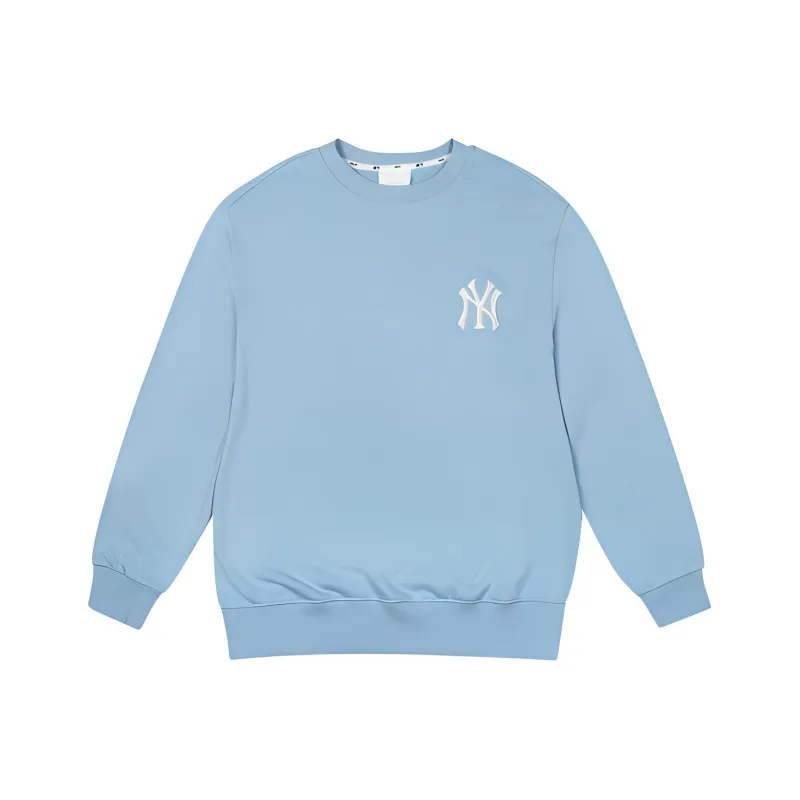 MLB New York Yankees Sweatshirts Unisex Sky Blue-1