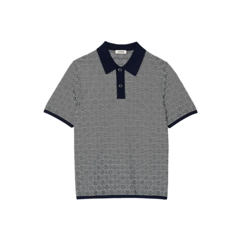 Sandro Square Cross Polo Shirt-0