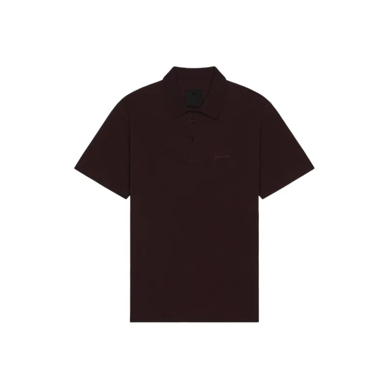 Givenchy Logo Embroidered Polo Shirt-0