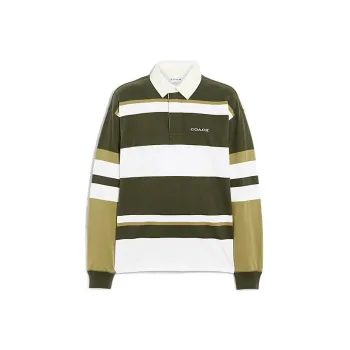 COACH Polo Shirts Men Olive Green