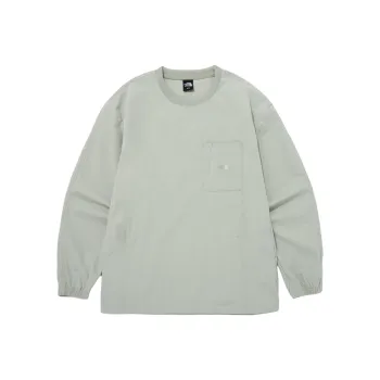 THE NORTH FACE Sweatshirt Unisex Gray Khaki Color