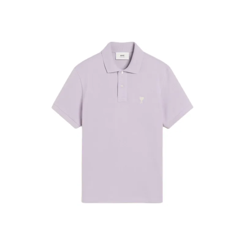 AMIPARIS Paris Ami De Coeur Logo Embroidered Polo Shirt-0