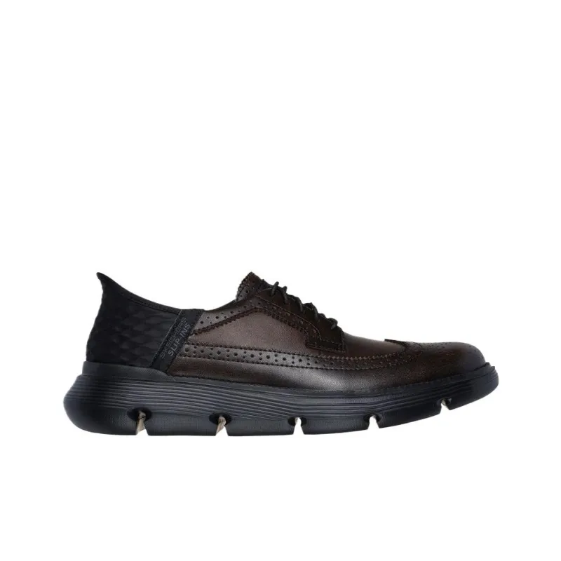 Skechers Low Top Casual Shoes Men's Dark Brown-1