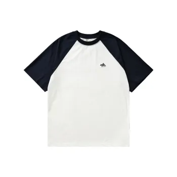 BORDERLESS BDLS T-Shirt Unisex White+Navy Blue