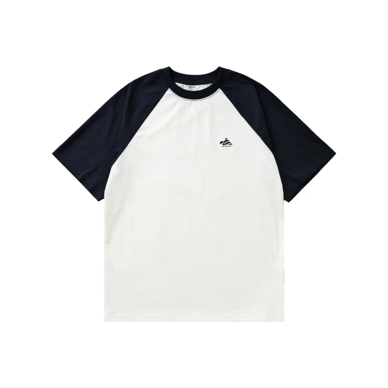 BORDERLESS BDLS T-Shirt Unisex White+Navy Blue-0