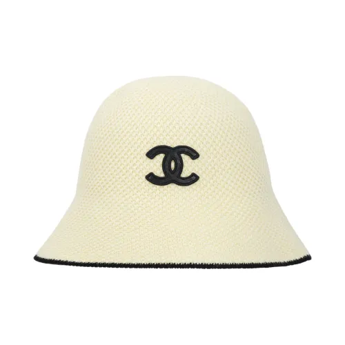 CHANEL   Bucket Hats Unisex Beige