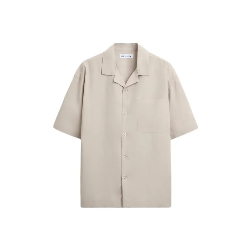ZARA Shirts Men Sand-0