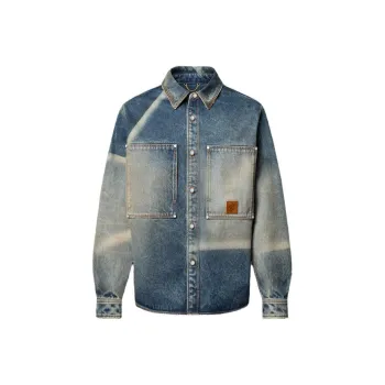 LOUIS VUITTON Sunfaded Effect Denim Long Sleeved Shirt