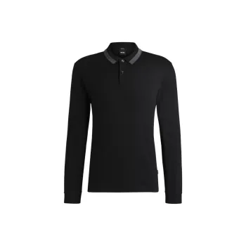 HUGO BOSS Polo Shirt Slim Fit Men's Black