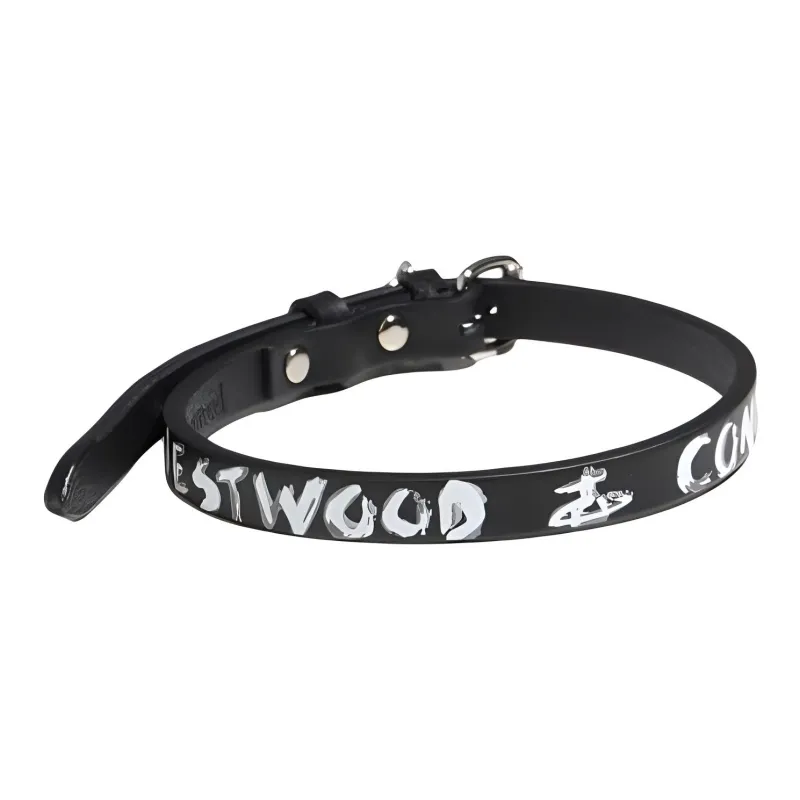 Vivienne Westwood Cow Leather Necklaces Women's Black-2