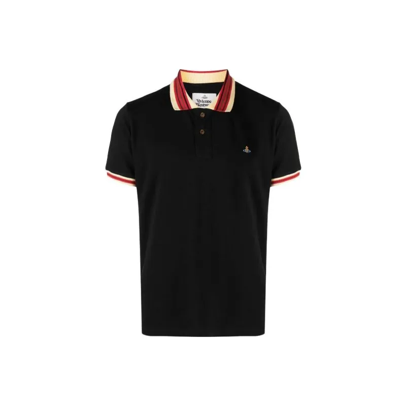 Vivienne Westwood Polo Shirts Men Black-0