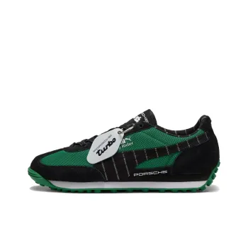Porsche Legacy x PUMA Easy Rider Slip Resistant And Breathable Low Top Casual Running Shoes Unisex Black Green
