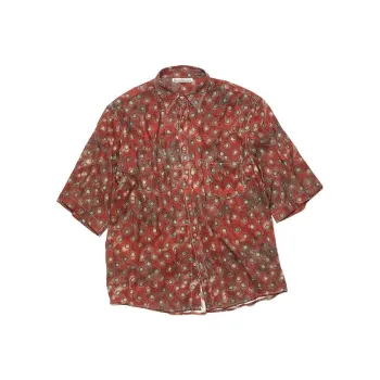 Acne Studios Shirts Men Deep Red