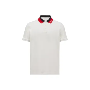 Moncler Embroidered Logo Piquet Polo Shirt