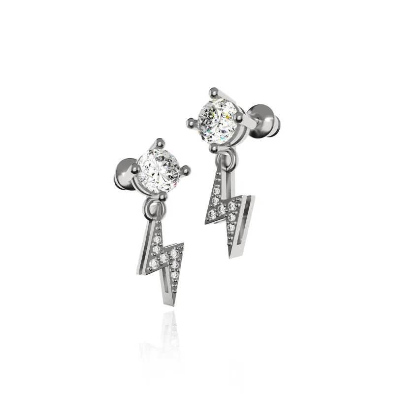 ICEGANG S925 Silver Earrings Unisex-0