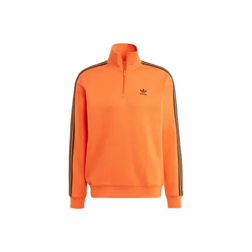 Adidas Originals 3 Stripes Sweatshirts Men Orange