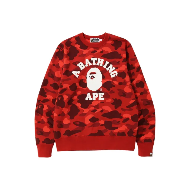 Bape Color Camo College Crewneck-3