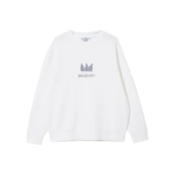 JACK JONES· x Jean Michel Basquiat Sweatshirt Men's Snow White