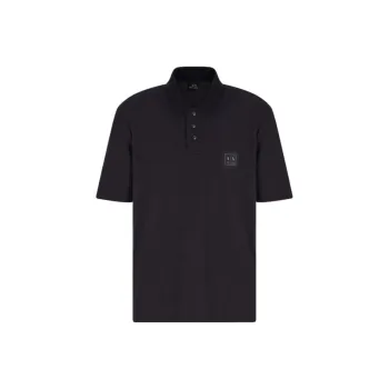 ARMANI EXCHANGEAE SS25 Polo Shirt Men's Marine Blue