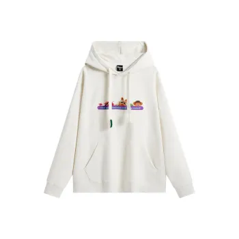 XTEP x Disney Sweatshirt Unisex Cotton White