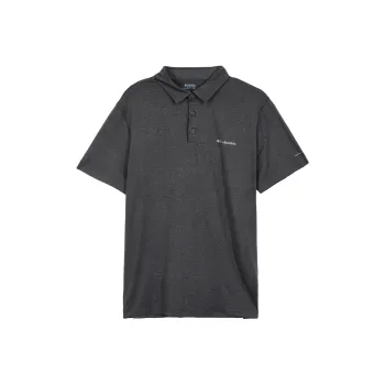 Columbia Polo Shirts Men Linen Gray