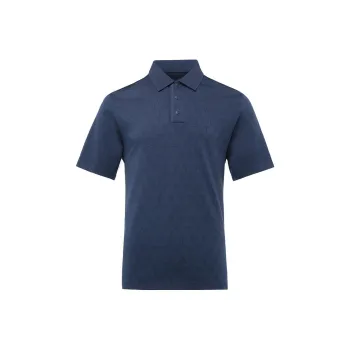 LI NING 1990 Golf Series Polo Shirts Men Dark Ship Blue