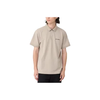Columbia Polo Shirts Men Tan