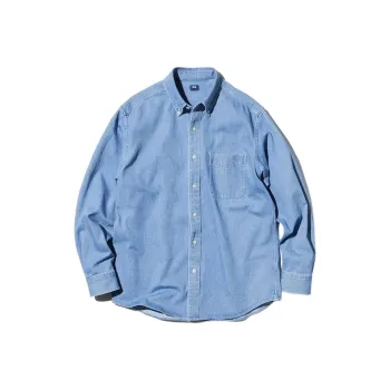 UNIQLO Shirts Men Sky Blue