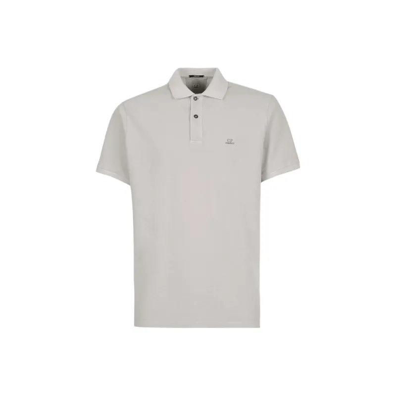 C.P.Company Logo Embroidered Short Sleeved Polo Shirt-0
