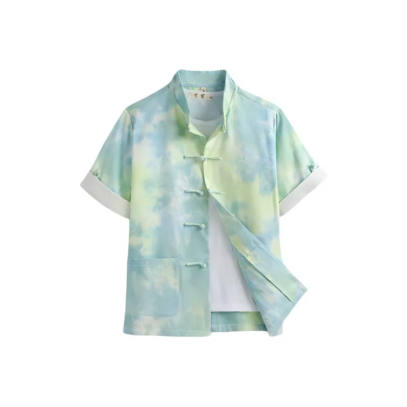 XUANSHENG Shirts Men Rainbow-0