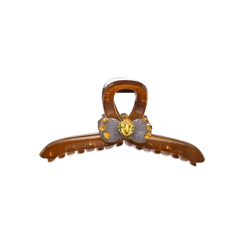 ROYALSASA Acrylic Imitation Crystal Hair Clips Women's-0