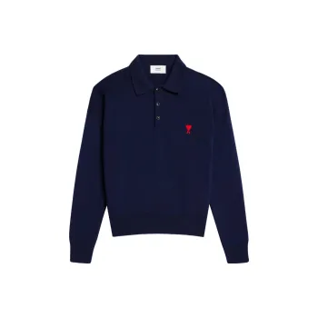 AMIPARIS Ami De Coeur Long Sleeved Polo Shirt