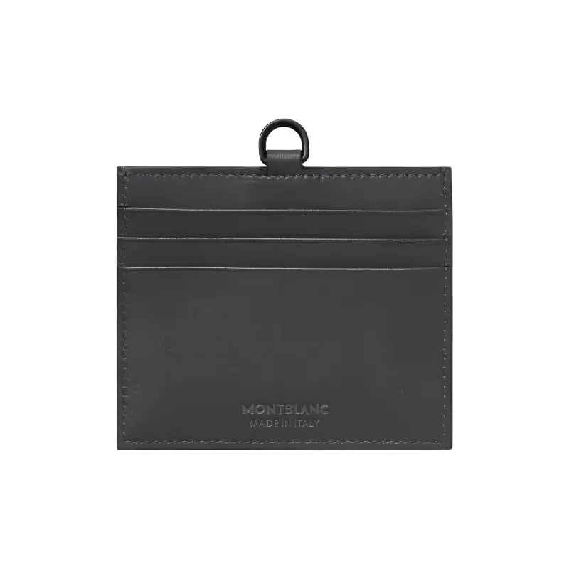 MONTBLANC Cow Leather Card Holder Men's Elegant Gray-1