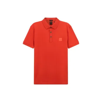 HUGO BOSS Polo Shirts Men Orange Red