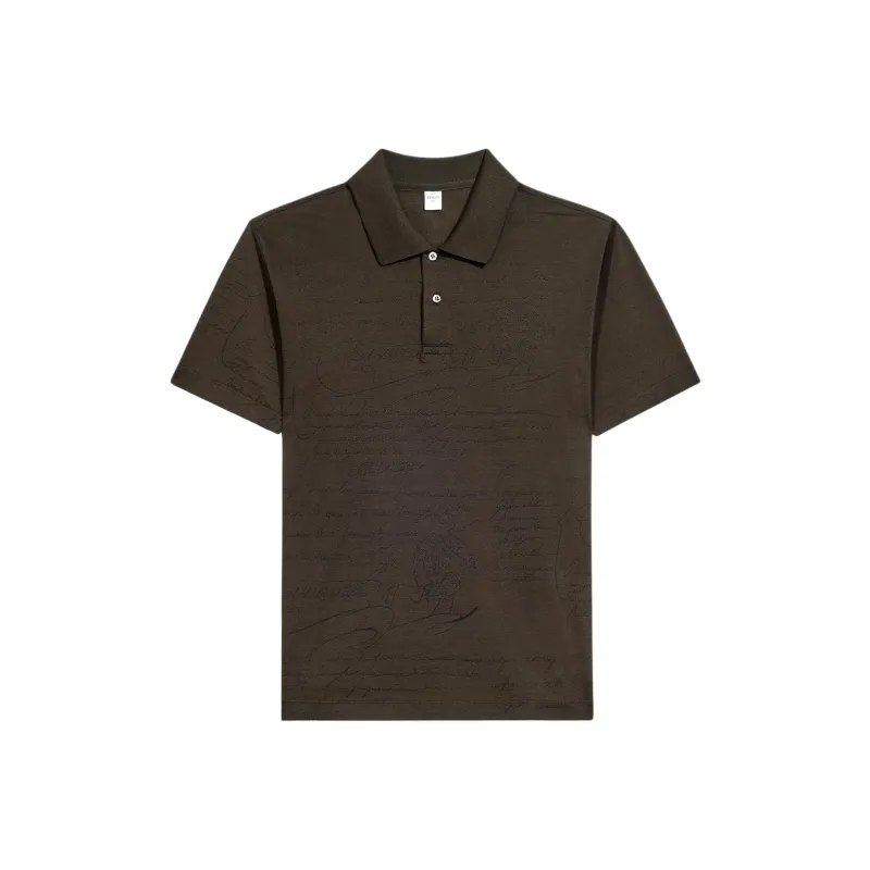 BERLUTI FW24 Polo Shirt Men's Earth Brown-0