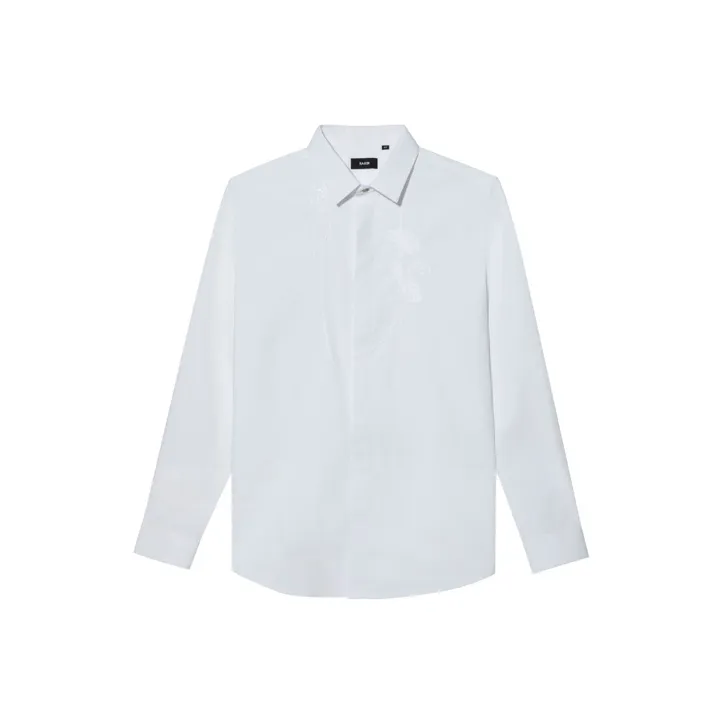 RARE Long Sleeved Shirt Men's White-0