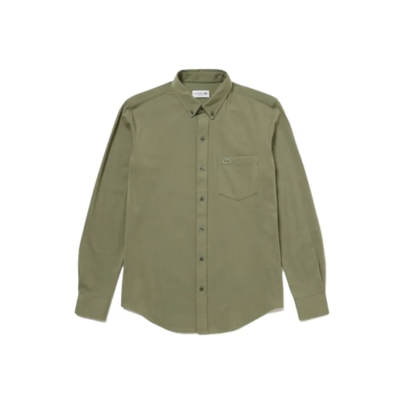 LACOSTE Shirt Men's Khaki Olive-0