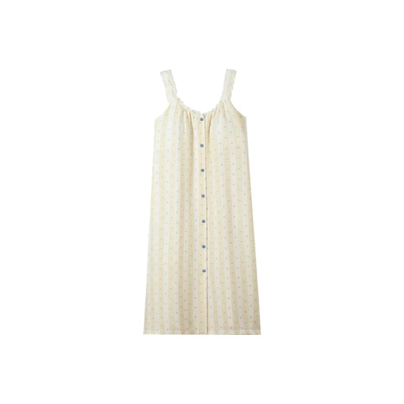 Kerener Nightgown Women's Beige Yellow-0