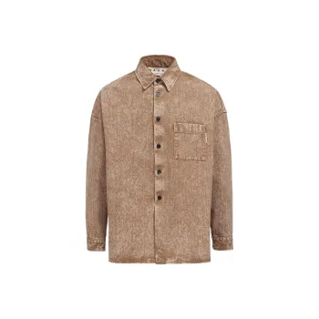 MARNI Shirts Men Brown