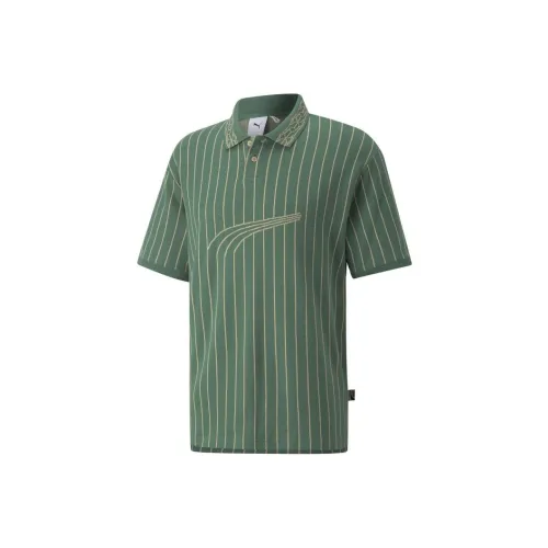 PUMA Players' t-shirt Series Polo Shirts Men Green
