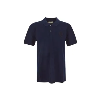 Alexander McQueen Polo Shirts Men Marine Blue