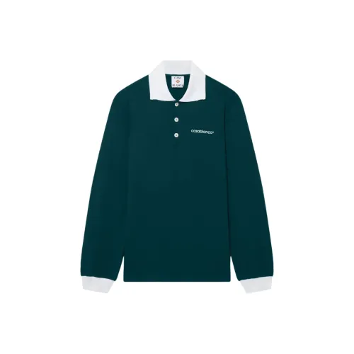 CASABLANCA Long Sleeve Viscose Polo