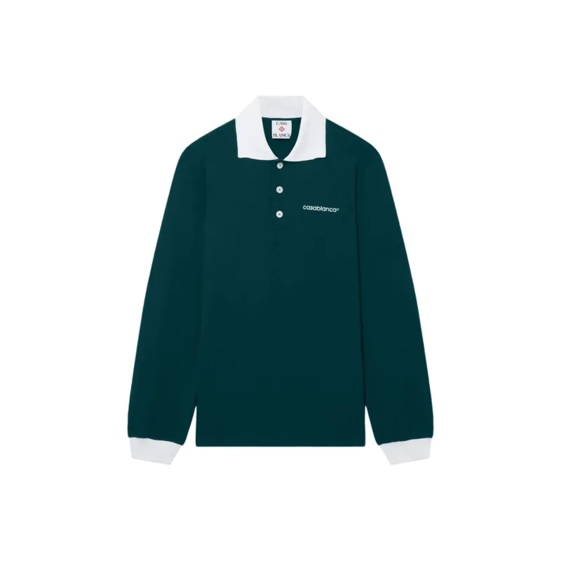 CASABLANCA Long Sleeve Viscose Polo-0