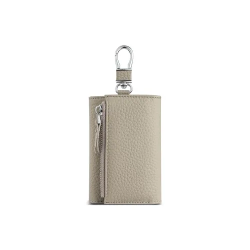 Tong Tong Rabbit Cow Leather Key Pouch Women's Gray/Denim Blue/Brown/Red/Black