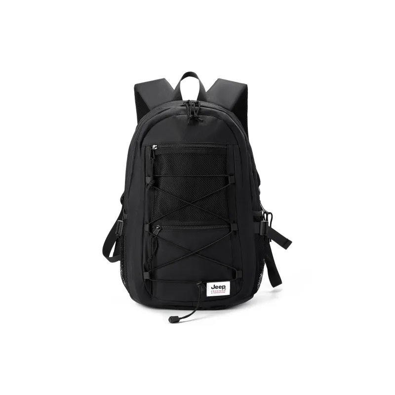 Jeep Nylon Commute Travel Versatile Laptop Bag Backpack, Regular Unisex Khaki/Gray/Black-6