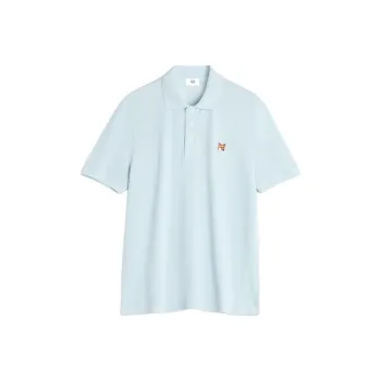 Maison Kitsune Fox Head Patch Short Sleeved Polo Shirt