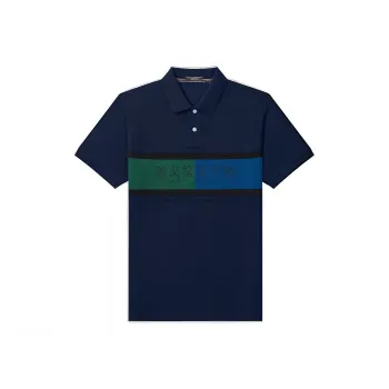 HAZZYS Polo Shirts Men Dark Navy Blue
