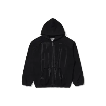 FREE WORLD ORDER Hooded Cardigan Sweatshirts Unisex Black