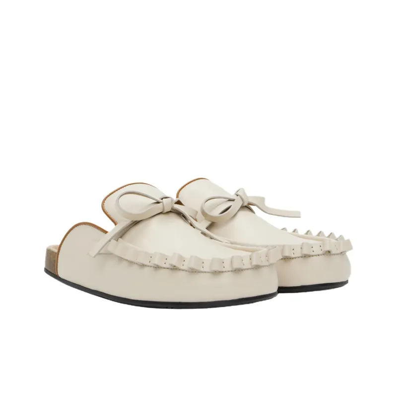 JW Anderson Rubber Sole Closed Toe Slippers Men's Gray White-3